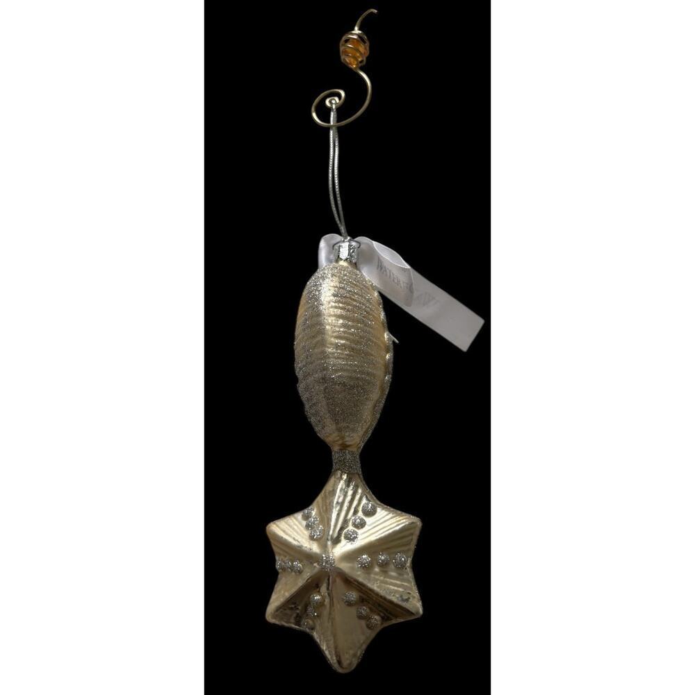 Waterford Holiday Heirlooms Silver Moon & Star Christmas Ornament Vintage - Picture 9 of 10